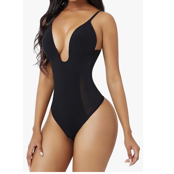 FEELINGIRL THONG SHAPEWEAR BODYSUIT TIMMY CONTROL BODY SHAPER U PLUNGE.SIZE XL - Picture 1 of 9